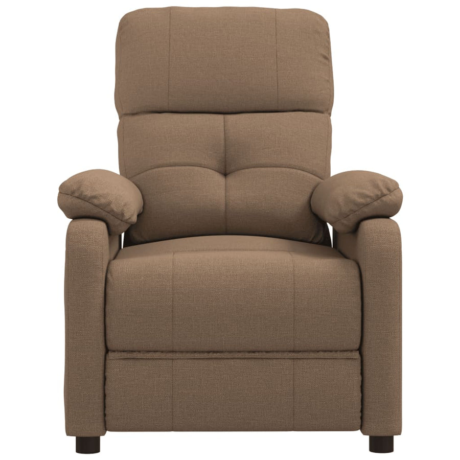Fauteuil verstelbaar stof bruin
