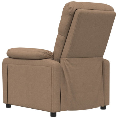 Fauteuil verstelbaar stof bruin
