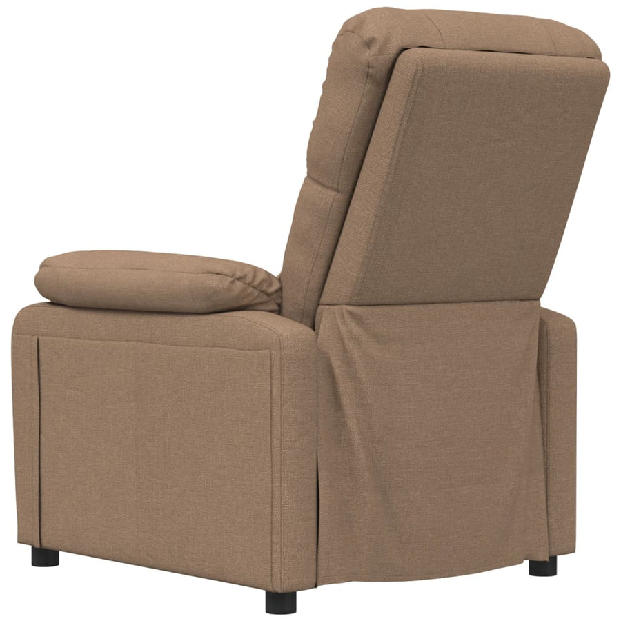Fauteuil verstelbaar stof bruin