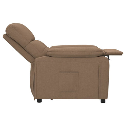 Fauteuil verstelbaar stof bruin