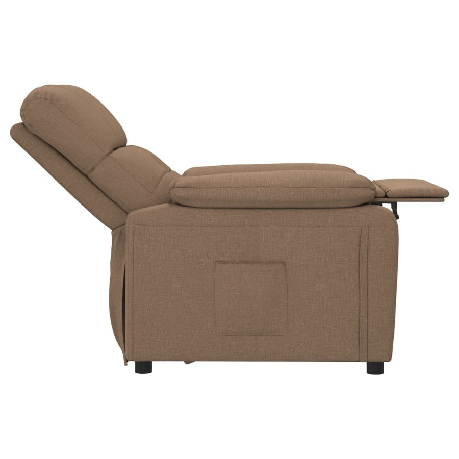 Fauteuil verstelbaar stof bruin