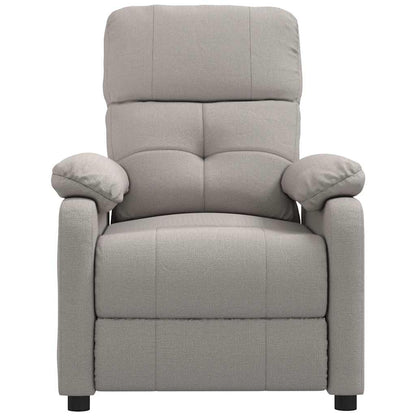 Fauteuil verstelbaar stof taupe