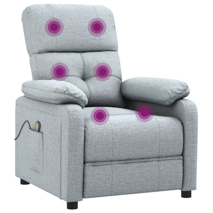 Massagestoel Stof Lichtgrijs
