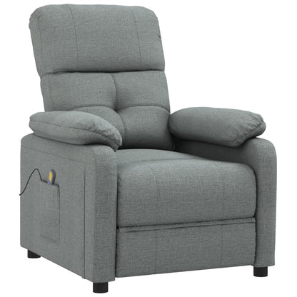 Massagestoel stof donkergrijs