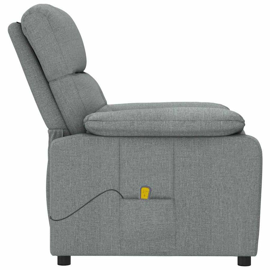 Massagestoel stof donkergrijs