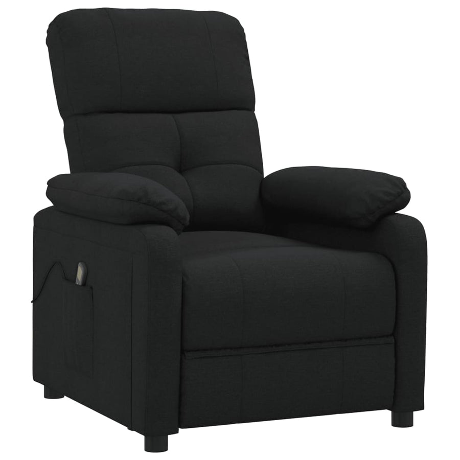 Massagestoel stof zwart