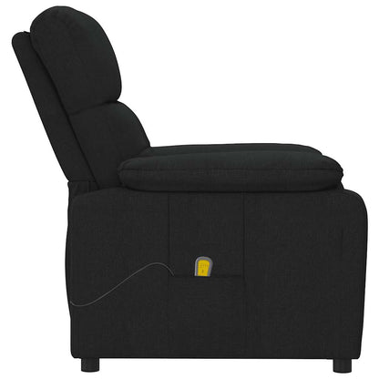 Massagestoel stof zwart