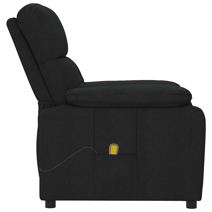 Massagestoel stof zwart