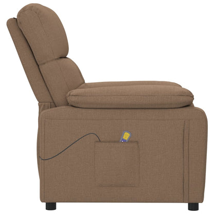 Massagestoel stof bruin