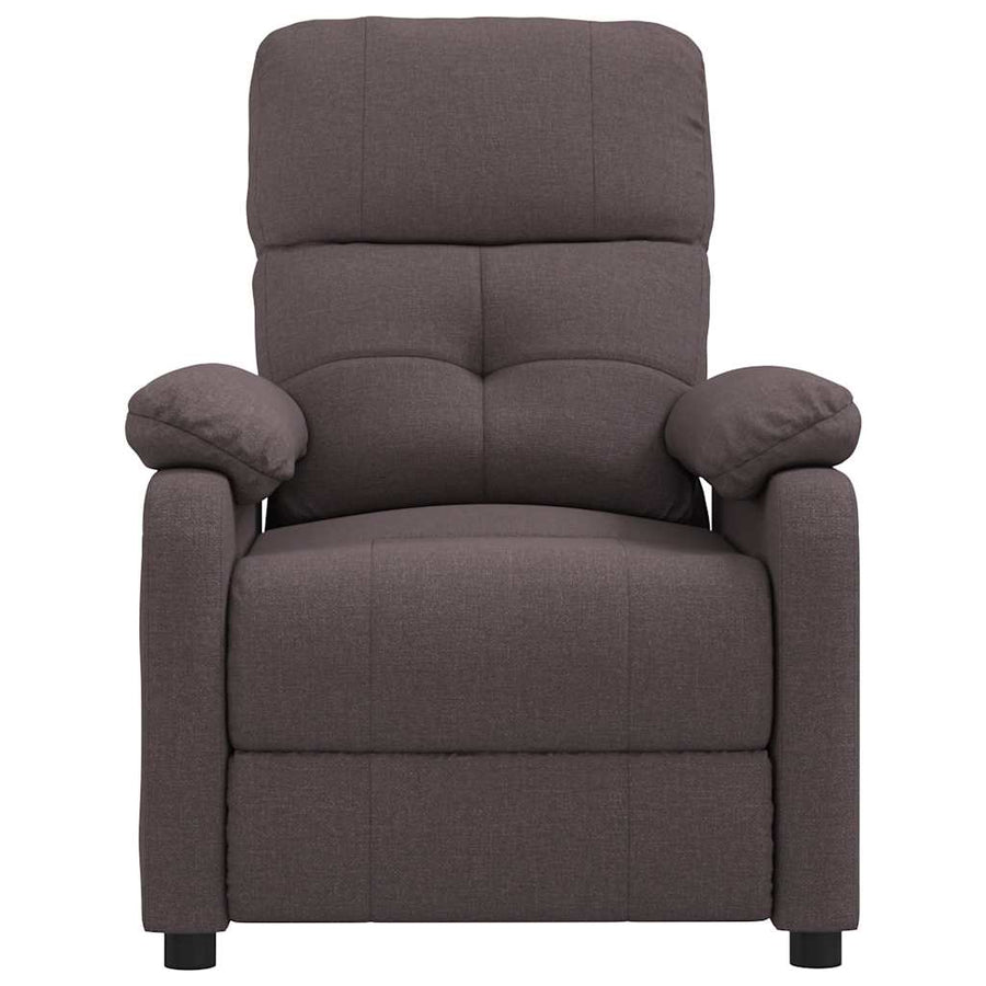 Massagestoel stof donkerbruin