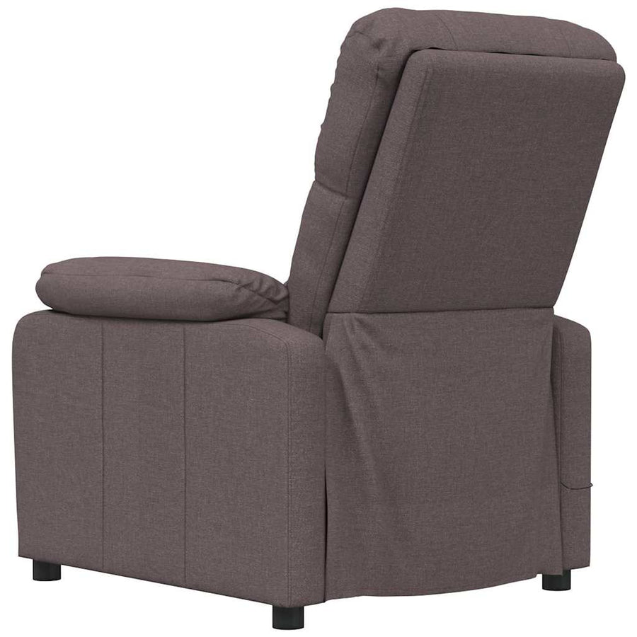 Massagestoel stof donkerbruin
