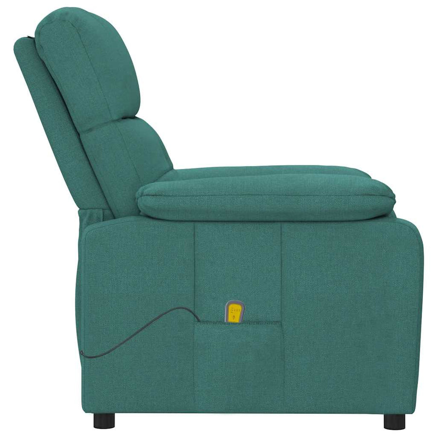 Massagestoel stof donkergroen