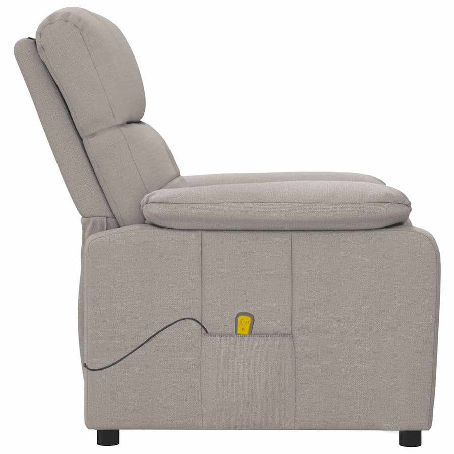 Massagestoel stof taupe