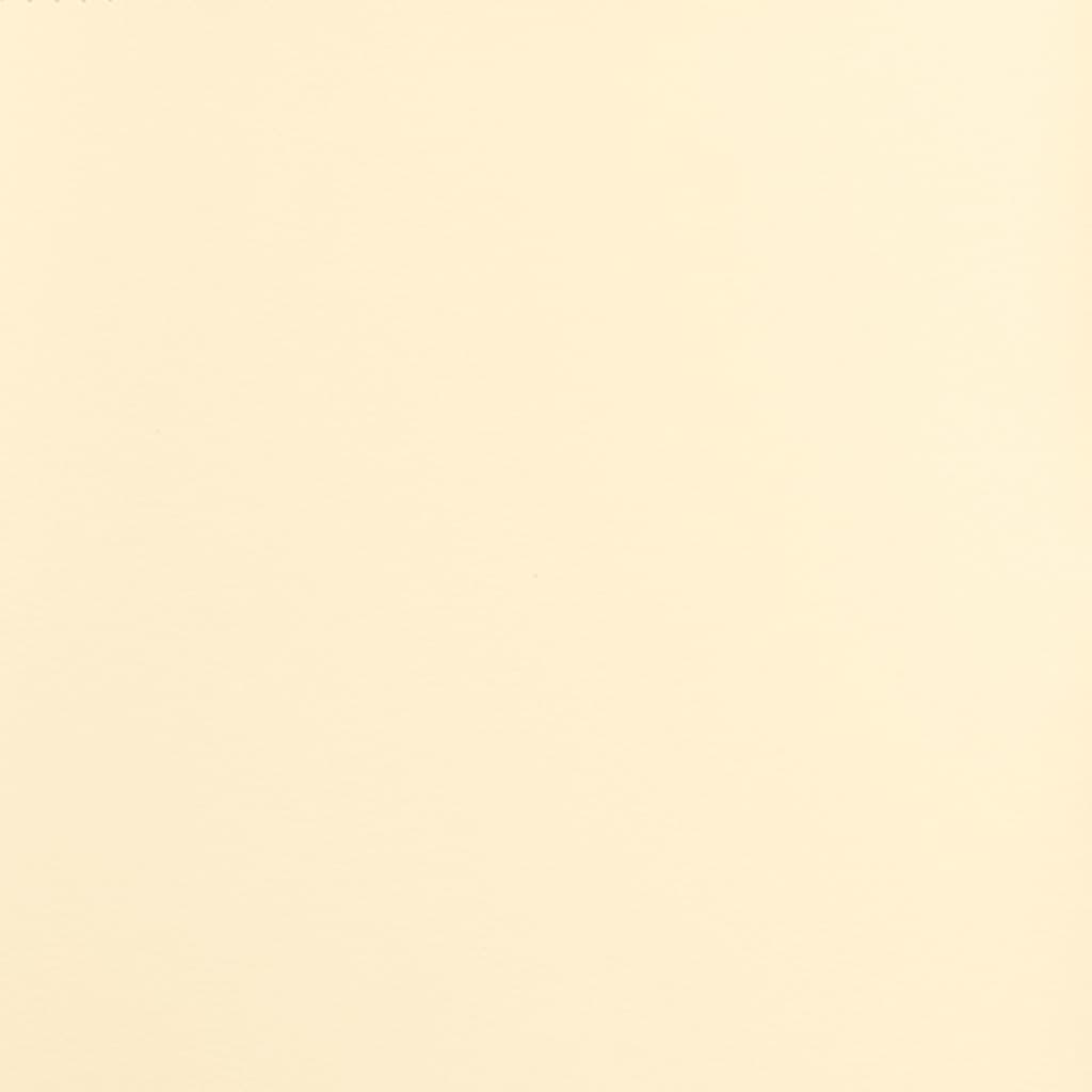 Fauteuil Verstelbaar Kunstleer Crèmekleurig 1