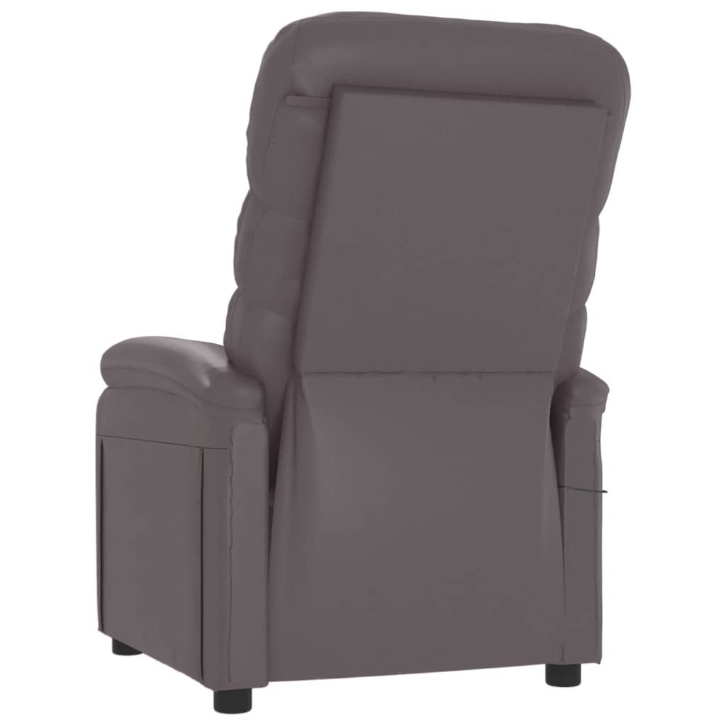 Massagestoel Kunstleer Grijs