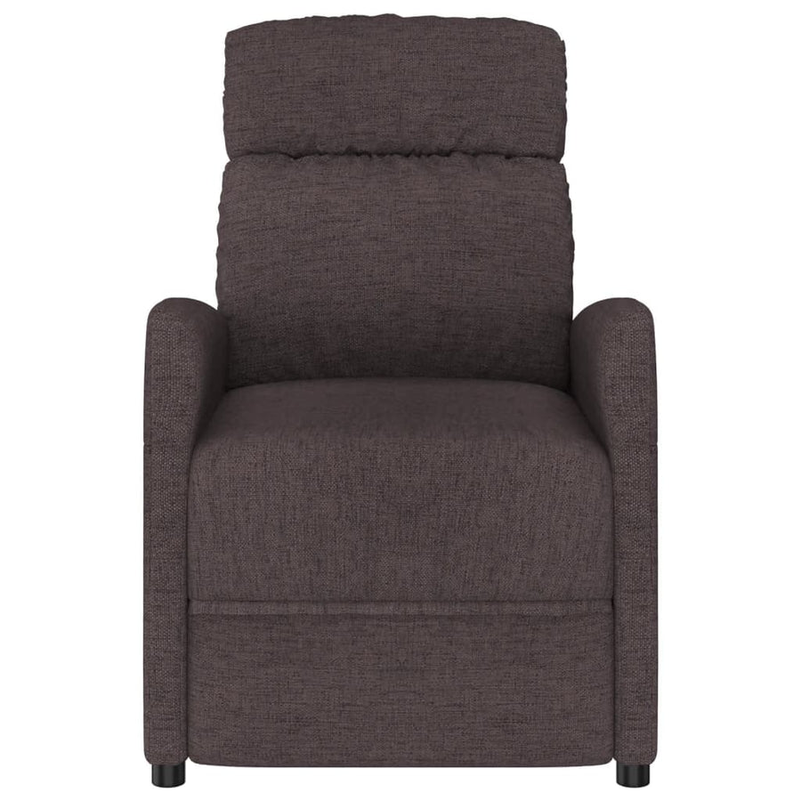Massagestoel stof donkerbruin