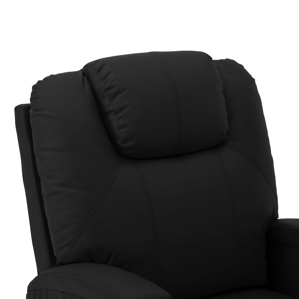 Sta-Op-Massagestoel Kunstleer Zwart