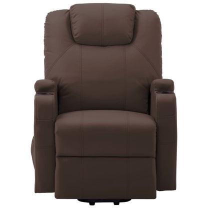 Sta-Op-Massagestoel Kunstleer Bruin