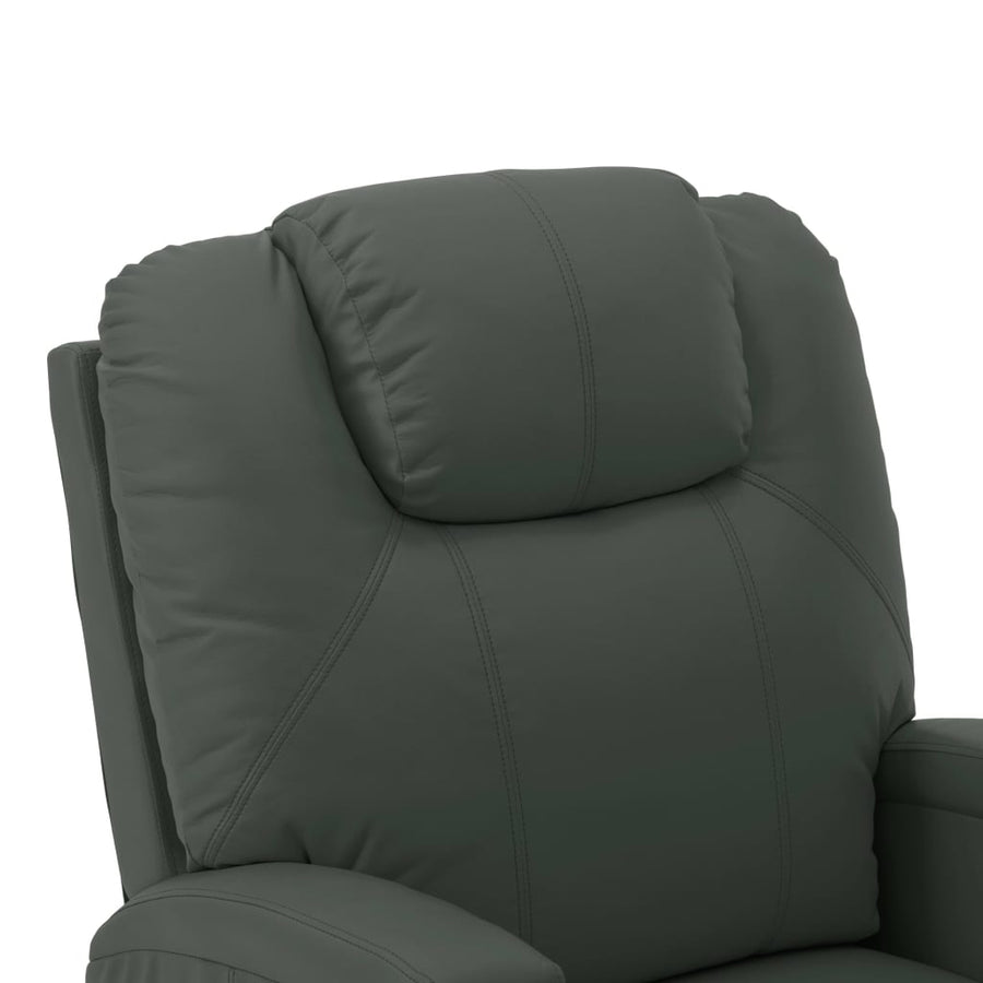 Sta-Op-Massagestoel Kunstleer Kleurig Antraciet