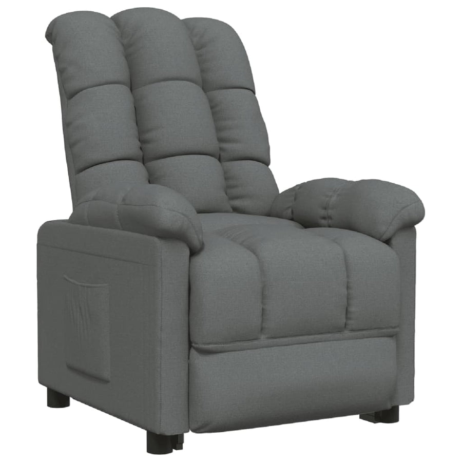Fauteuil Verstelbaar Stof Donkergrijs 1