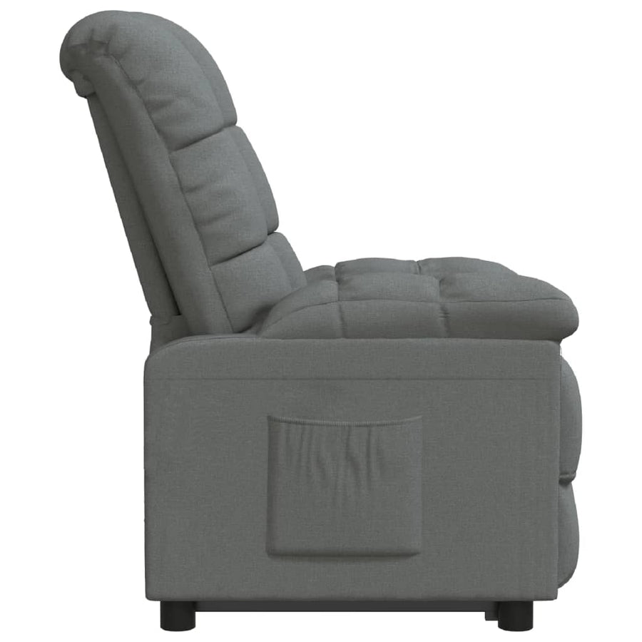 Fauteuil Verstelbaar Stof Donkergrijs 1