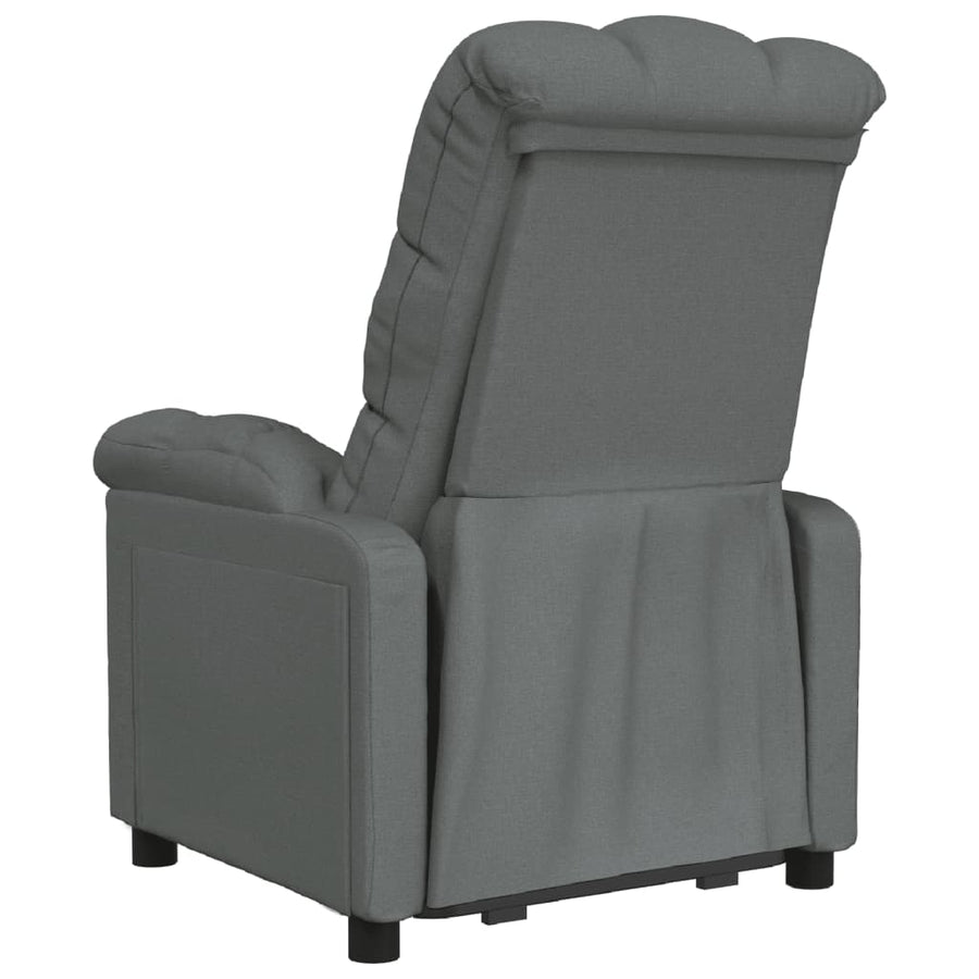 Fauteuil Verstelbaar Stof Donkergrijs 1