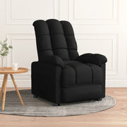 Fauteuil verstelbaar stof zwart 74x99x102 cm