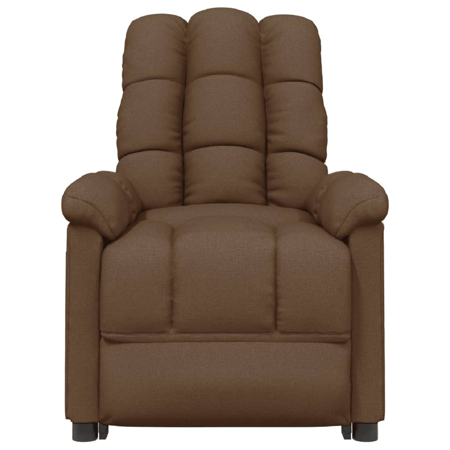 Fauteuil verstelbaar stof bruin