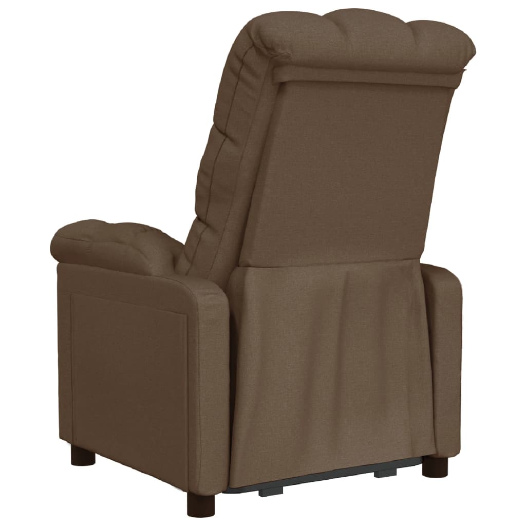 Fauteuil verstelbaar stof bruin
