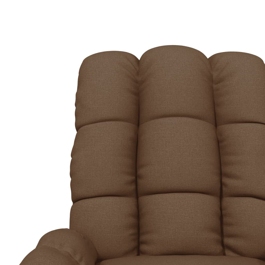 Fauteuil verstelbaar stof bruin