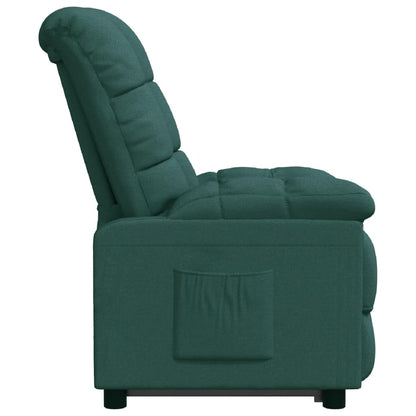 Fauteuil verstelbaar stof donkergroen
