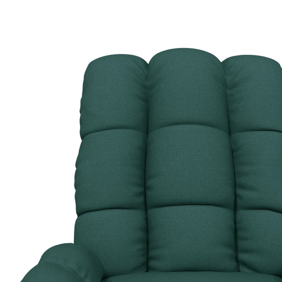 Fauteuil verstelbaar stof donkergroen
