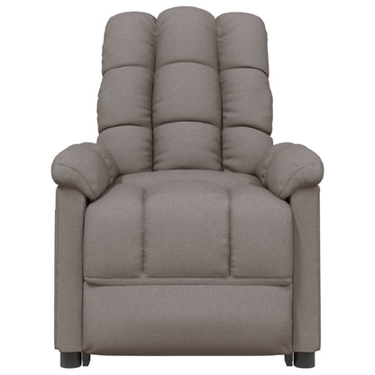 Fauteuil verstelbaar stof taupe