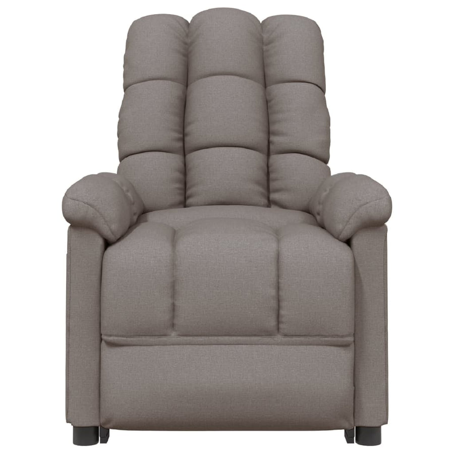 Fauteuil verstelbaar stof taupe