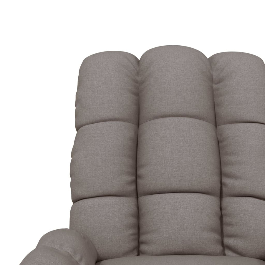 Fauteuil verstelbaar stof taupe