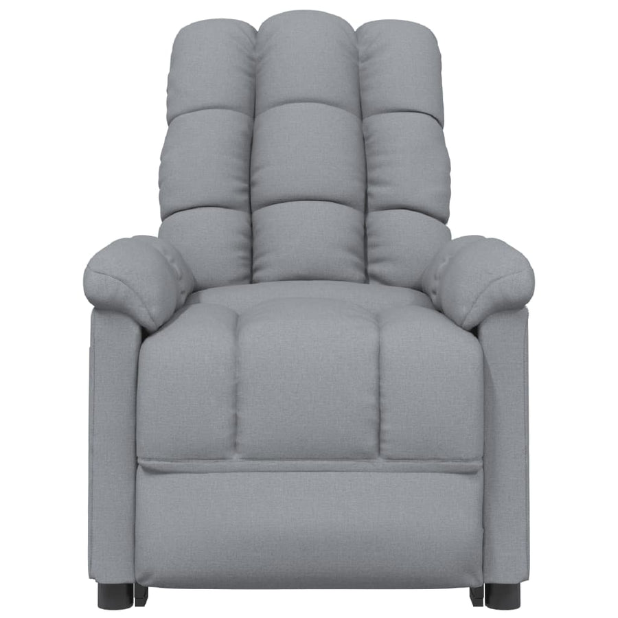 Massagestoel stof lichtgrijs