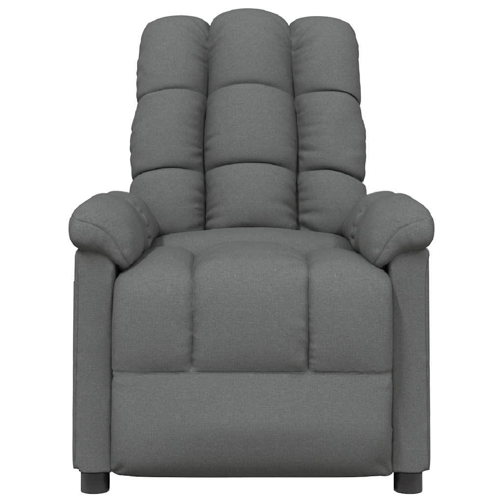 Massagestoel stof donkergrijs