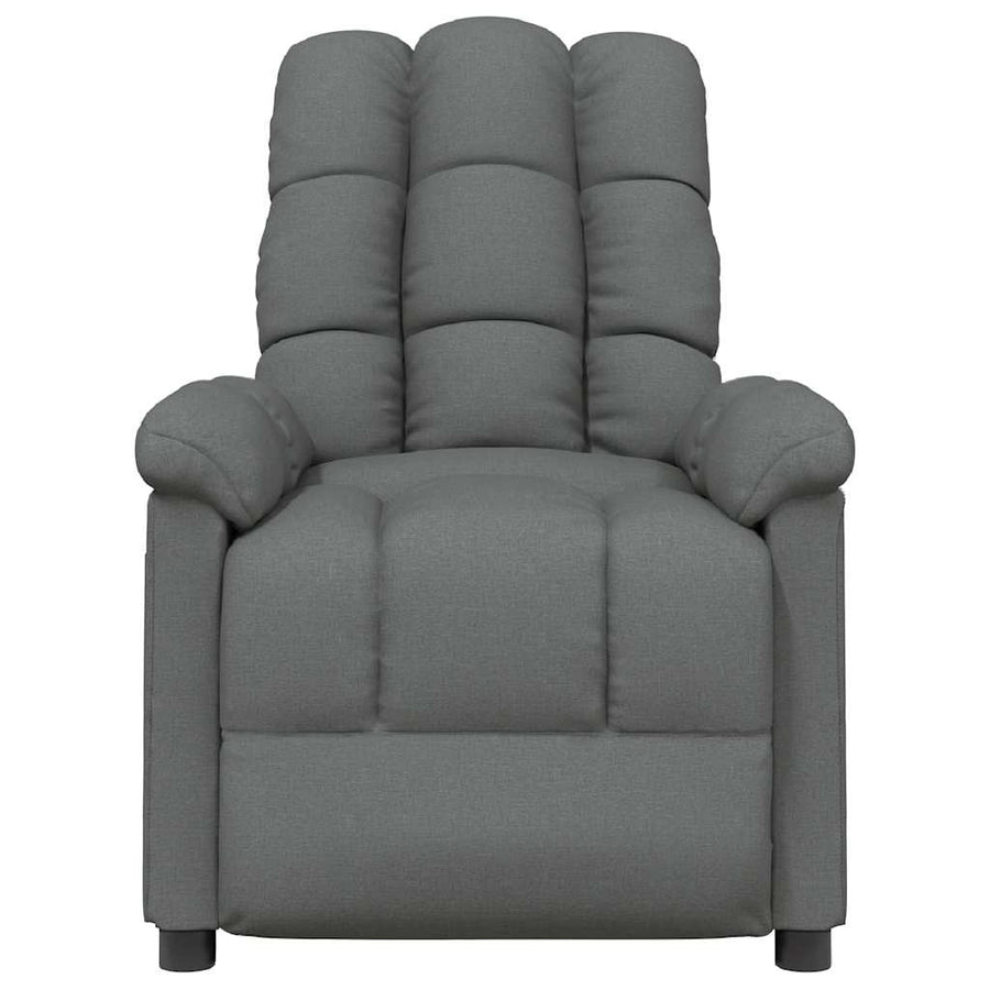 Massagestoel stof donkergrijs