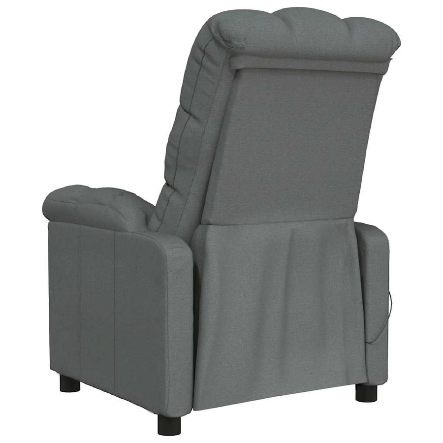 Massagestoel stof donkergrijs