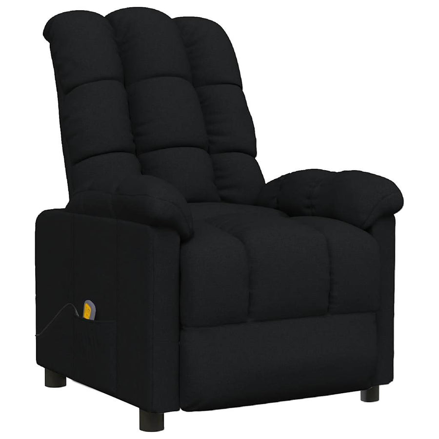 Massagestoel stof zwart