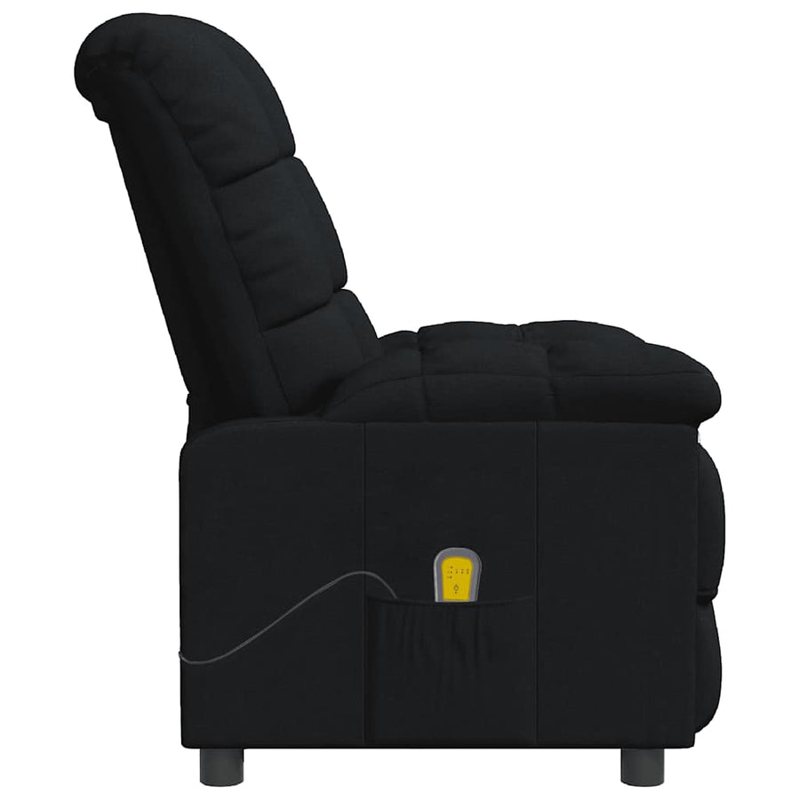 Massagestoel stof zwart