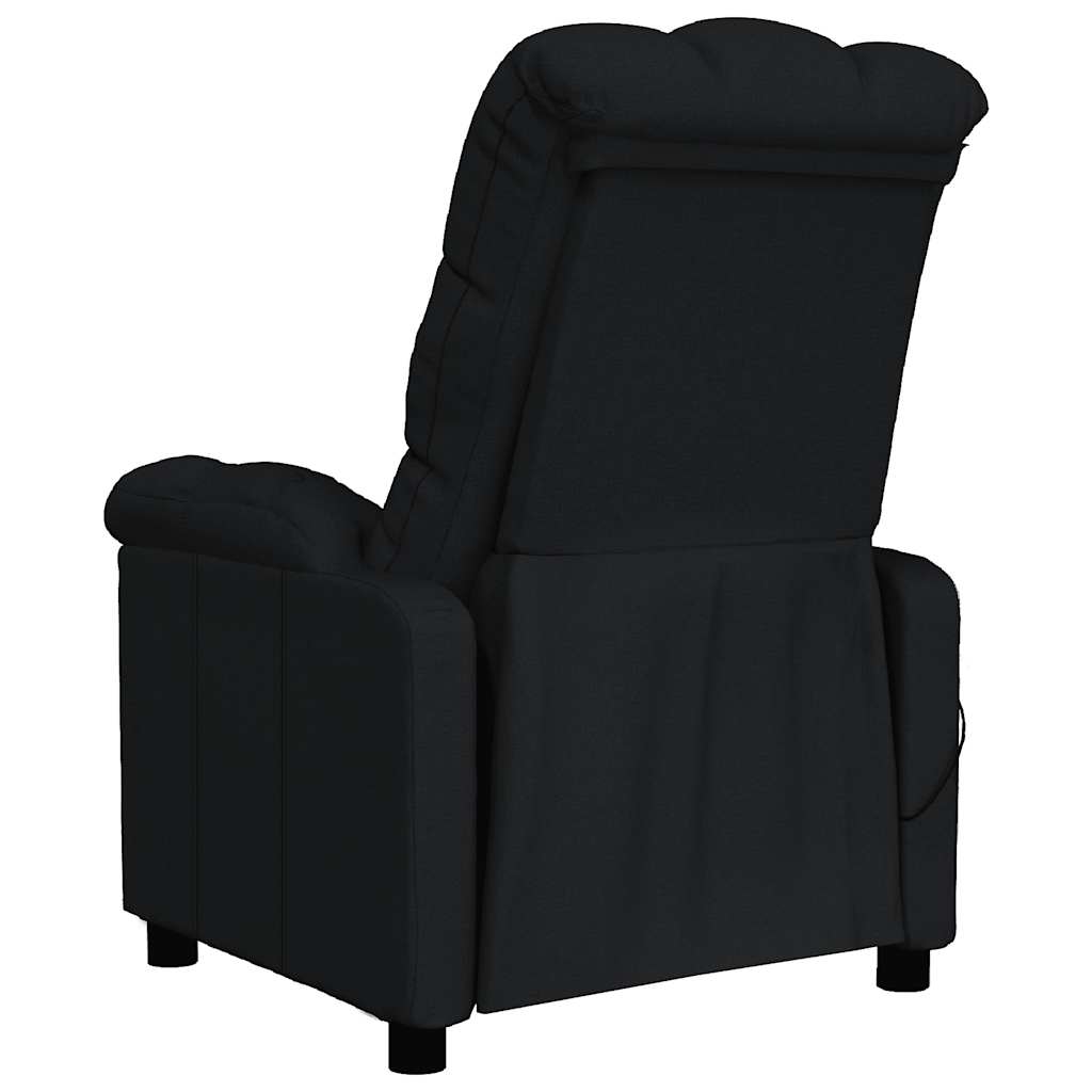 Massagestoel stof zwart