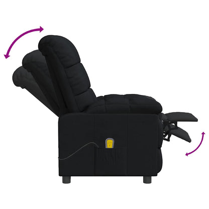 Massagestoel stof zwart