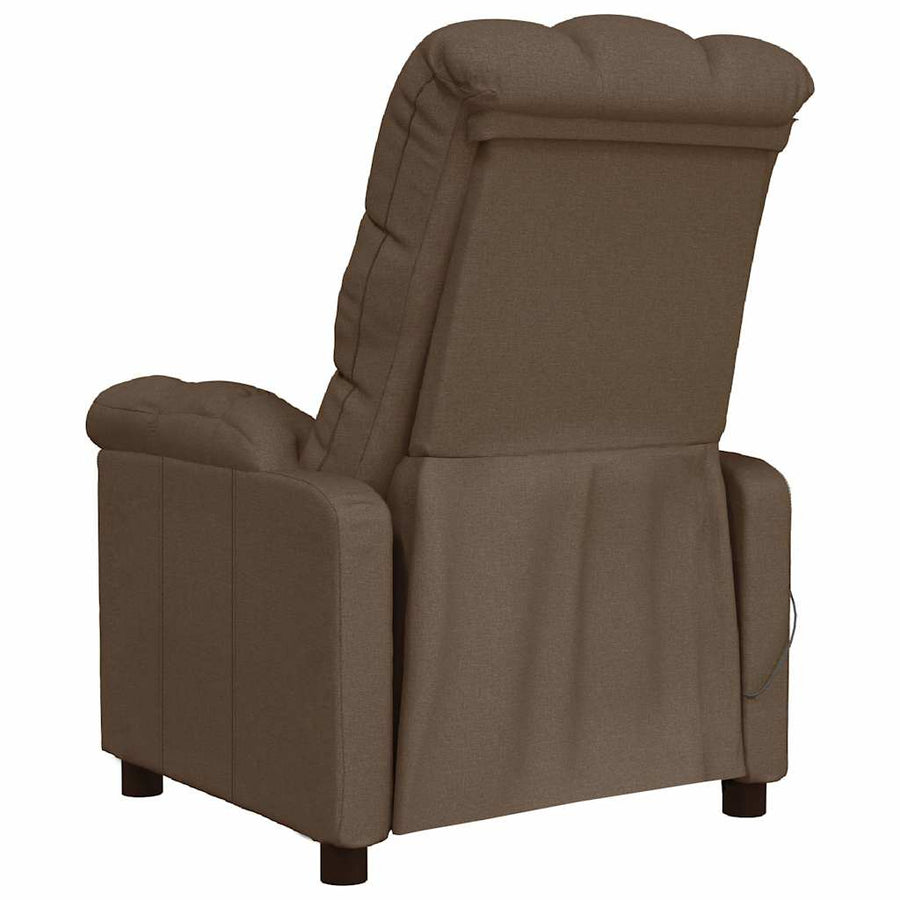 Massagestoel stof bruin