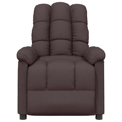 Massagestoel stof donkerbruin