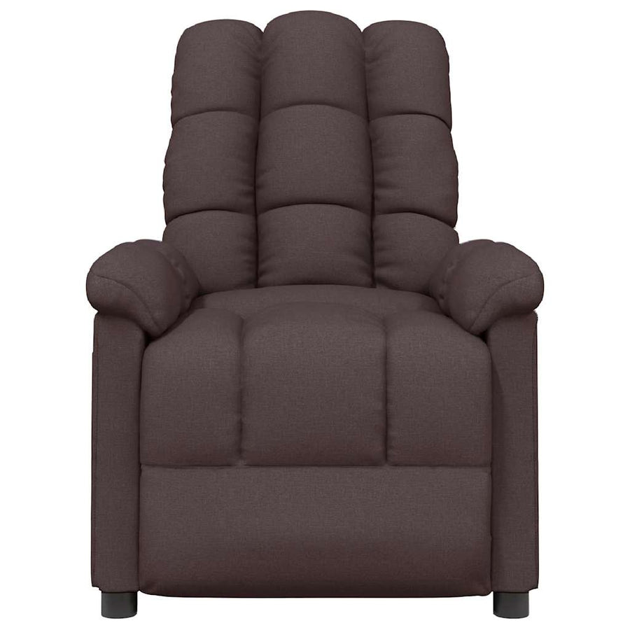 Massagestoel stof donkerbruin