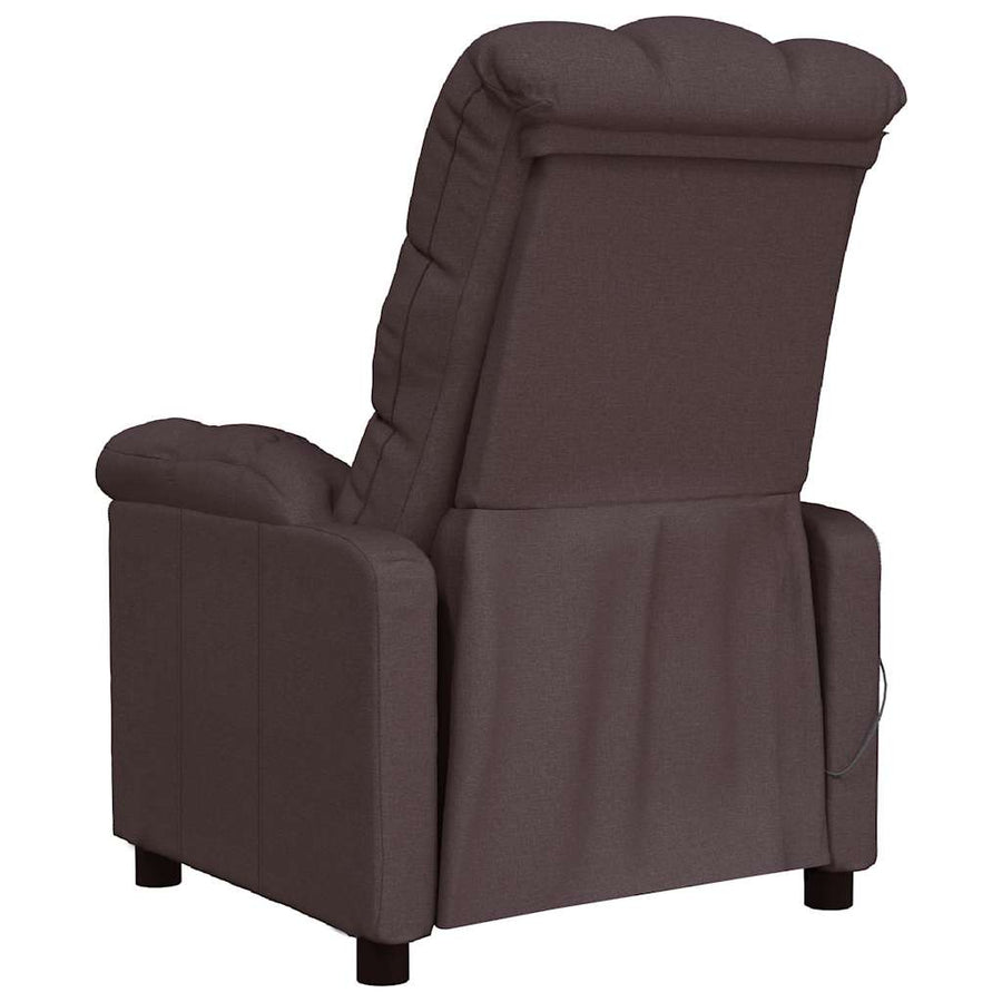 Massagestoel stof donkerbruin