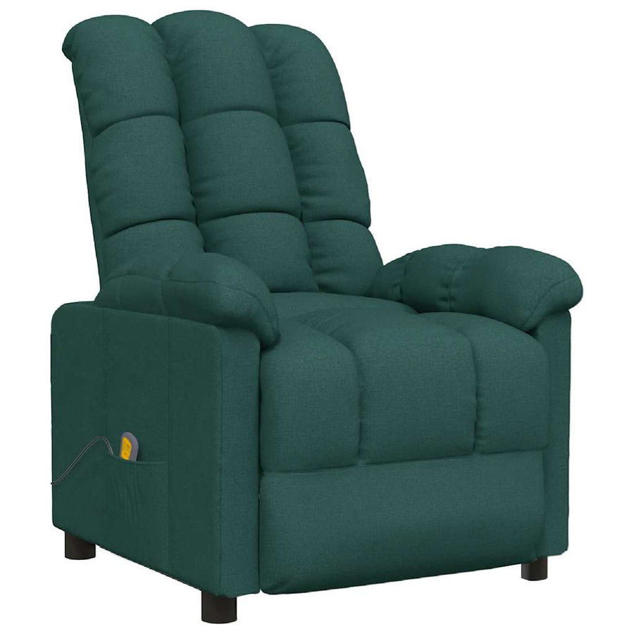 Massagestoel stof donkergroen