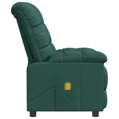 Massagestoel stof donkergroen
