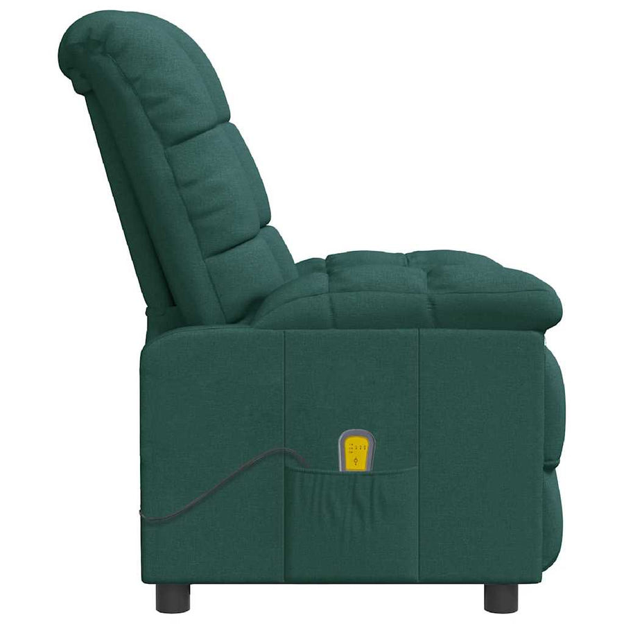 Massagestoel stof donkergroen